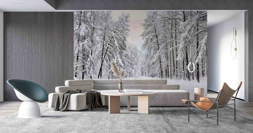 Schnee wald tapete - 3d,