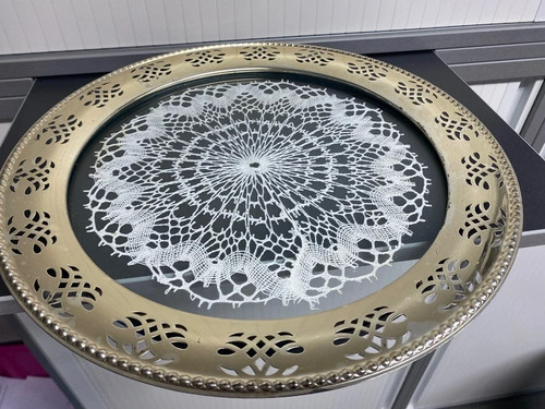 Serviertablett tablett vintage - serviertablett,