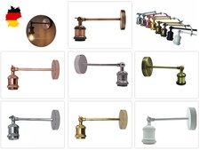 E27 Fassung Metall Wandlampe