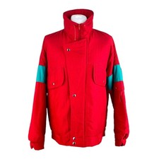 Rote Vintage große Jacke