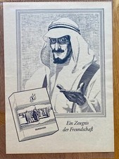 Senoussi Zeugnis der Freundschaft Original 1956 Vintage Advert Werbung Reklame
