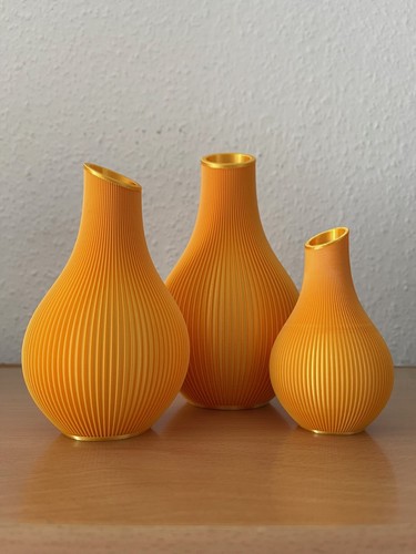 Goldene vasen 3er - goldene,