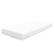 Spannbettlaken Spannbetttuch Baumwolle Rundumgummi Weiß 90-190 x 100-200 cm