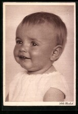 Foto-AK Lotte Herrlich: Süßes Kleinkind im weißen Hemd 1937 