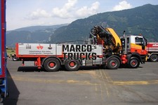 LKW Foto MAN Zugmaschine crane Schweiz weiß Kranarbeiten: Arbeitsbühne 42 #k6rd
