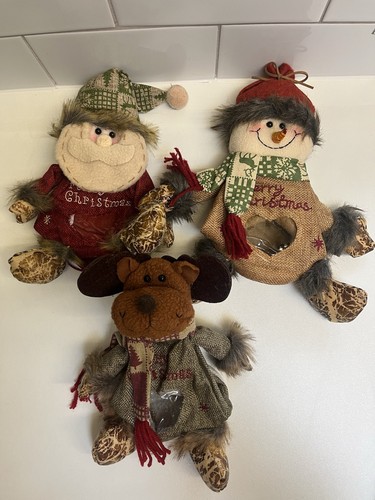 Weihnachten plüsch rentier - 3x,
