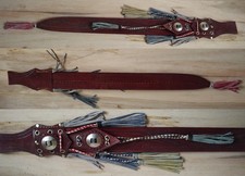 große Lederscheide Machete Haumesser Faschinenmesser echtes Leder Südamerika