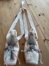 Alte Ballettschuhe Freed of London Shabby Rosa Vintage Brocante Spitzenschuhe