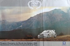 Plakat 2002 PEUGEOT Rallye-Weltmeister 206 WRC 80x120cm 1608
