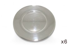 WILKENS 6 Platzteller 30 cm 925 Silber 3360 g [BRORS 19893]