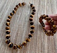 Tigerauge kette und - tigerauge,