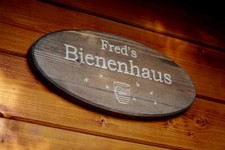Holzschild individuell - holzschild,