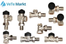 IMI Heimeier Standard 1/2" Thermostatventil Durchgang Winkel Eck Axial Rücklauf