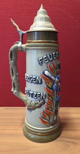 Sammler bier krug zinndeckel - krug,