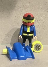 Playmobil - Fahrer, Felge und Spoiler Blue Racer - 4181