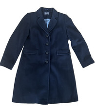 Neuer schwarzer ADAGIO Damenmantel  Wolle/Kaschmir Klassische Form, Gr. 38