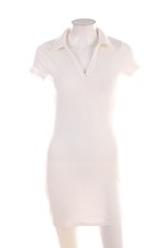 H&M Kleid Polokleid S weiß