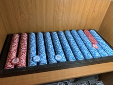 Keramik Chips Pokerchips gebrauchte Turnier Chips 850 Stück Limitiert Auflage