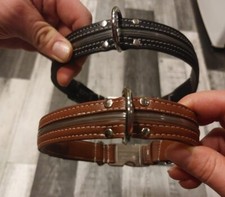 Hundehalsband Braun Leder