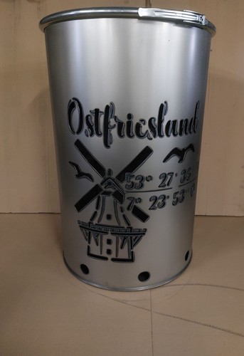 Feuertonne mit ostfriesland - feuertonne,