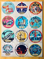 Foto-Collage (No.2) von 12 Werbemotiven HUSS FAHRGESCHÄFTE - Kirmes Schausteller