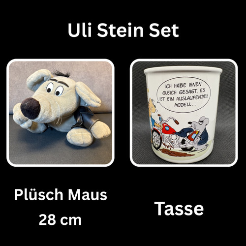 Plüsch maus dimo uli - maus, stein