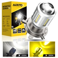For Motorcycle AUXITO H4 6500K