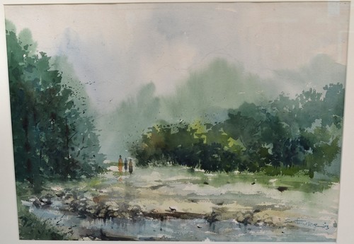 Aquarell landschaft - aquarell,,