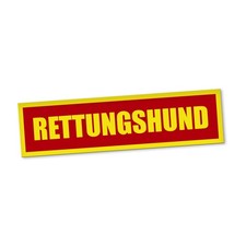 Rettungshund Magnetschild Auto Rettungshundestaffel Magnetfolie Geschenkidee