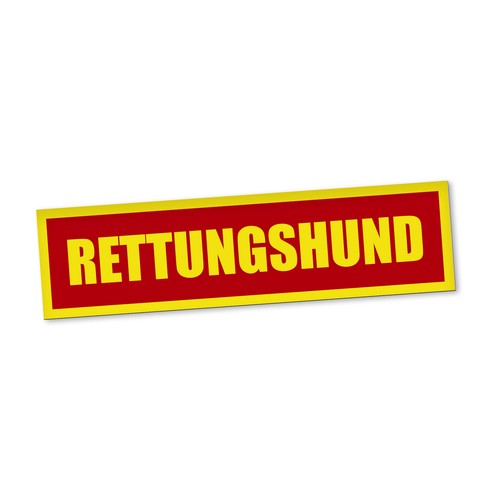 Rettungshund magnetschild auto - magnetschild,