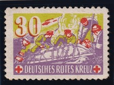DDR-1950-er Spendenmarke DRK