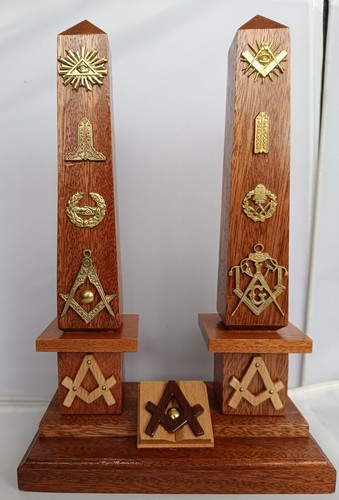 Freimaurer holzsäulen - 2,