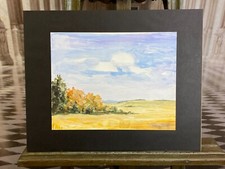 Aquarell auf Papier, unten