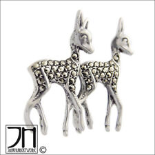 Art Deco Silber Reh Markasit Brosche 30er 30s silver brooch marcasite