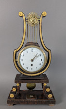 Empire Lyra Kaminuhr um 1820