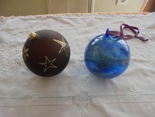 Weihnachtliche  Dekoration - 6 Kugeln - verschiedene Farben