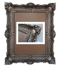 Altsilber Bilderrahmen Fotorahmen Rahmen mit Glas Barock Antik 30*40 bilder