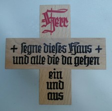 Haussegen Holz farbig