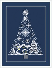 Stickvorlagen Tannenbaum  Auswahl Weihnachten  Kreuzstichmuster