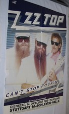 ZZ TOP  Can´t Stop Rocking - Poster Plakat gefaltet - Sammlerstück mit Blessuren
