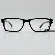Woodfellas Brille Damen Herren eckig dunkel braun Büffelhorn Horn Echthorn 53/17