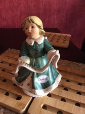 Goebel, Weihnachten, Engel mit Spieluhr, " Stille Nacht" , grün