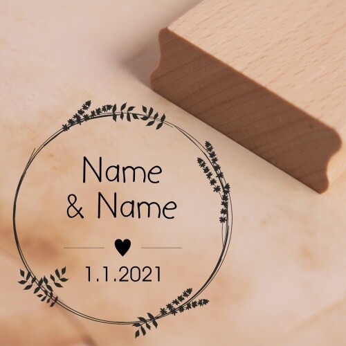 Motivstempel vintage kranz - vintage,