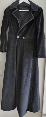 Samtmantell ang farbe schwarz - samtmantell,