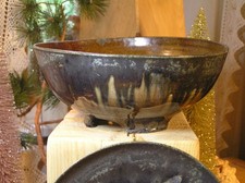 altes Sieb Ablageteller Schale Studio Keramik Kunst Marke Sammler True Vintage