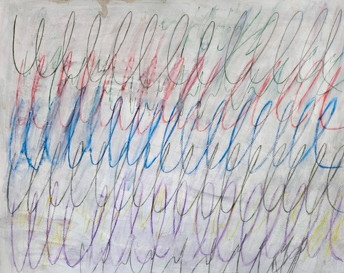 Twombly signierte zeichnung - cy,