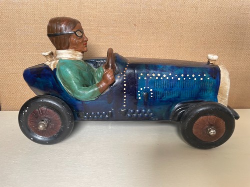 Vintage keramik rennwagen - vintage,