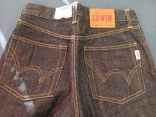 Edwin Jeanshose Damen Hose Dunkelblau Denim 28 Weite Länge 32 Gekrempelt.