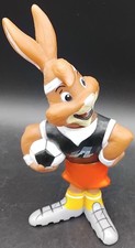 EM 88 Europameisterschaft Berni Maskottchen Hase Figur Gummi UEFA Original rar