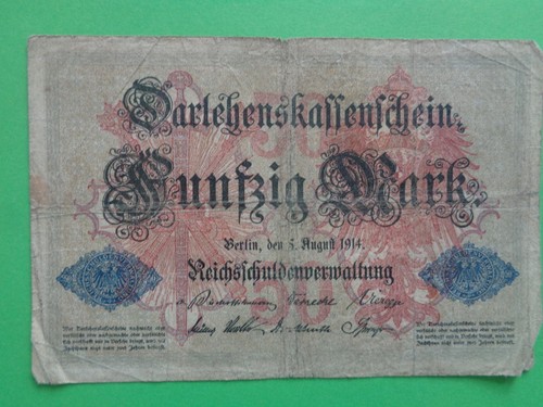Geldschein mark 1914 - 50,